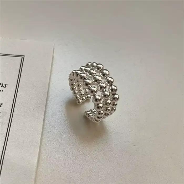 XIYANIKE – bagues réglables à trois couches avec points pour femmes et filles, mode coréenne, bijoux pour le nouvel an, cadeau de fête d'anniversaire, Anillos Mujer