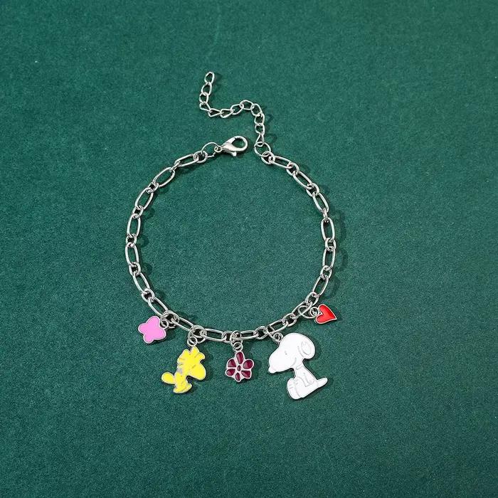 1 bracelet Snoopy perlé, accessoires d'amitié