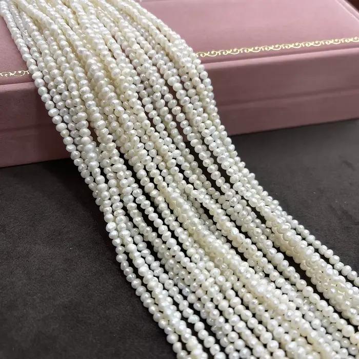 Perle d'eau douce naturelle, perle pomme de terre pour la fabrication de bijoux, accessoire pour collier, boucles d'oreilles, bracelet, DIY