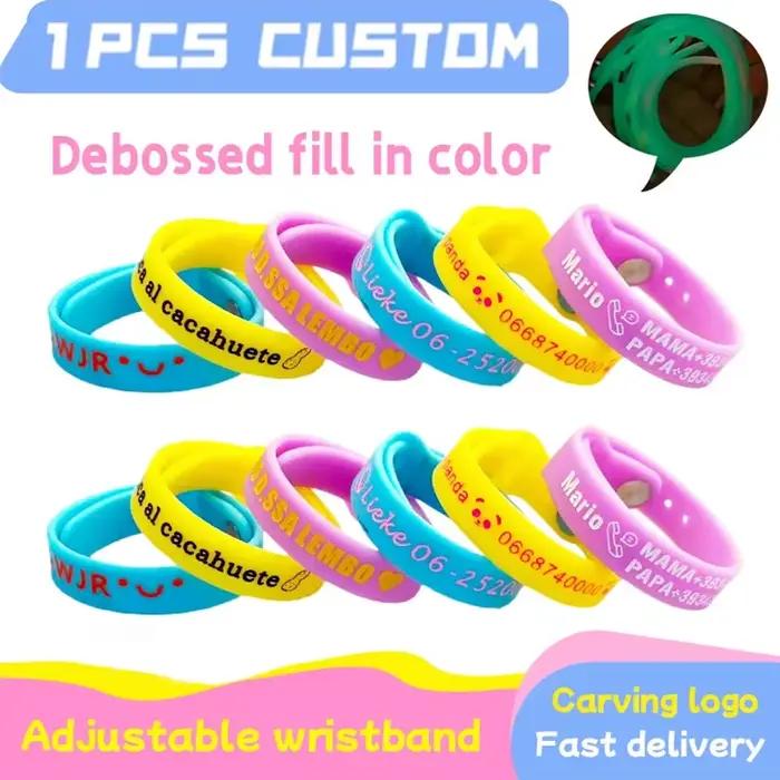 Bracelet personnalisé pour femme et homme, 1 pièce, cadeaux personnalisés, gravure de numéro de téléphone, logo, articles personnalisés, ne se décolore pas, bijoux pour bébé, bracelets