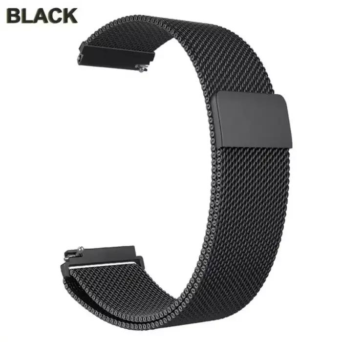 Bracelet en métal pour montre Garmin Vivoactive 5 4 3, Garmin Venu 3 3s 2plus Forerunner 245 255s 265s, boucle milanaise
