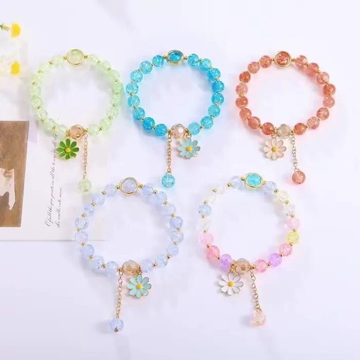 Bracelet Corde artificiel astique en Clip Coloré de Style Bohème Coréen, Bijoux à la Mode Faits à la Main, Cadeaux Perlés, Détruire AndrFlowers, Nouvelle Collection