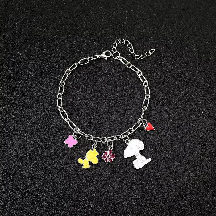 1 bracelet Snoopy perlé, accessoires d'amitié