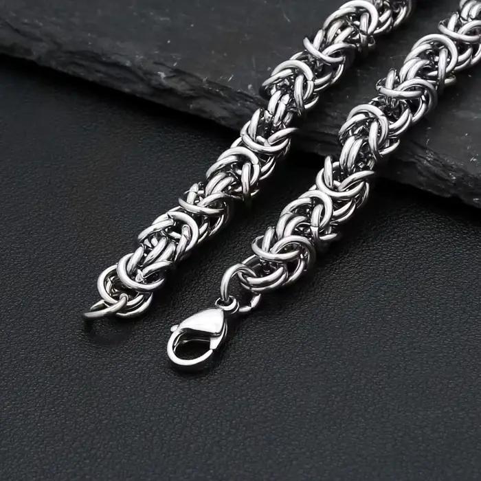Bracelet en acier inoxydable entrelacé de 8mm, style punk, Hip Hop, talisman pour hommes et femmes, bijoux à la mode pour amoureux des motards, cadeaux