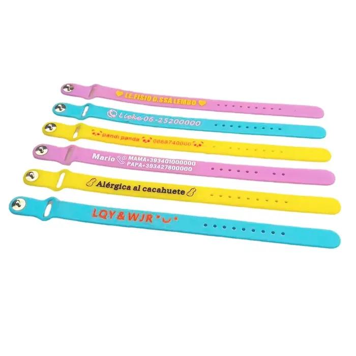 Bracelet personnalisé pour femme et homme, 1 pièce, cadeaux personnalisés, gravure de numéro de téléphone, logo, articles personnalisés, ne se décolore pas, bijoux pour bébé, bracelets