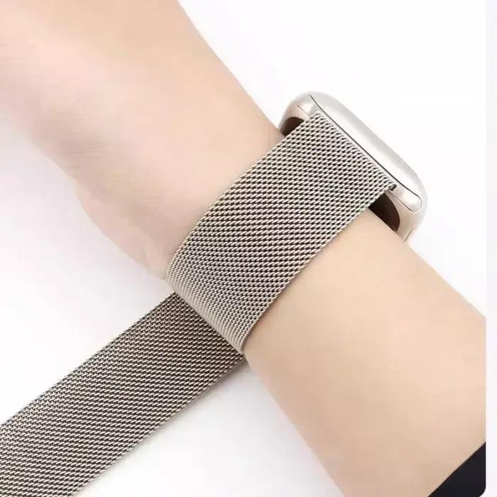 Boucle milanaise pour bracelet de montre apple 44mm ultra 2 49mm 45mm 46mm 45mm 41-42mm bracelet en métal iwatch série 10 9 8 7 6 SE 5 4