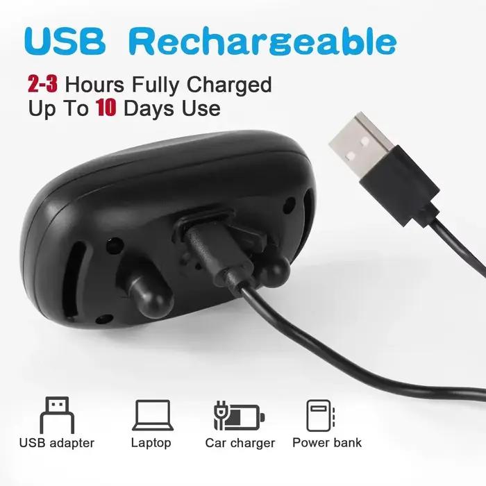 Dispositif Anti-aboiement pour chien de compagnie, collier d'entraînement pour chiens, Rechargeable par USB, Anti-aboiement ultrasonique, Vibration