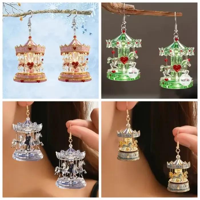 Boucles d'oreilles de noël en forme de cerf, strass, pain d'épices, bonbons, bonhomme de neige, chien, arbre, nœud, boîte-cadeau, boucles d'oreilles pour femmes et hommes, bijoux cadeaux