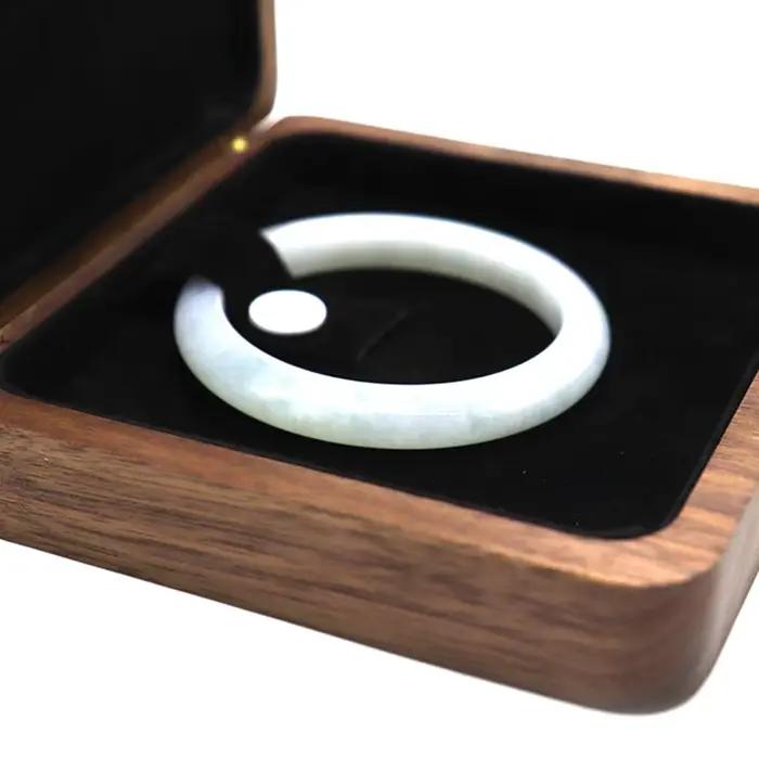 Boîte à bijoux exquise pour femme, présentoir à couvercle rabattable pour bracelets et accessoires, outil de présentation pour comptoir de magasin, boîte cadeau pour colliers de couple