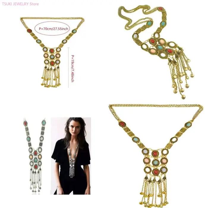 62KE – collier à pampilles Turquoise unisexe, minimaliste, pendentif coloré pour tenue décontracté