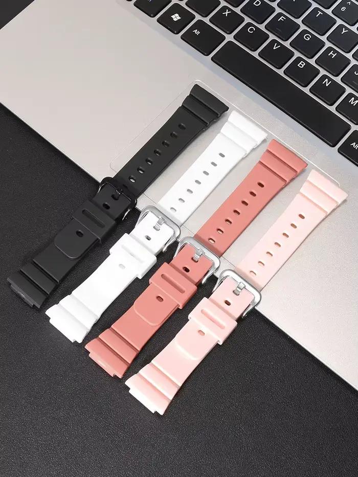 Bracelet de montre en silicone compatible avec la montre Casio GMA-S2100 pour femme, bracelet sport octogonal à libération rapide.