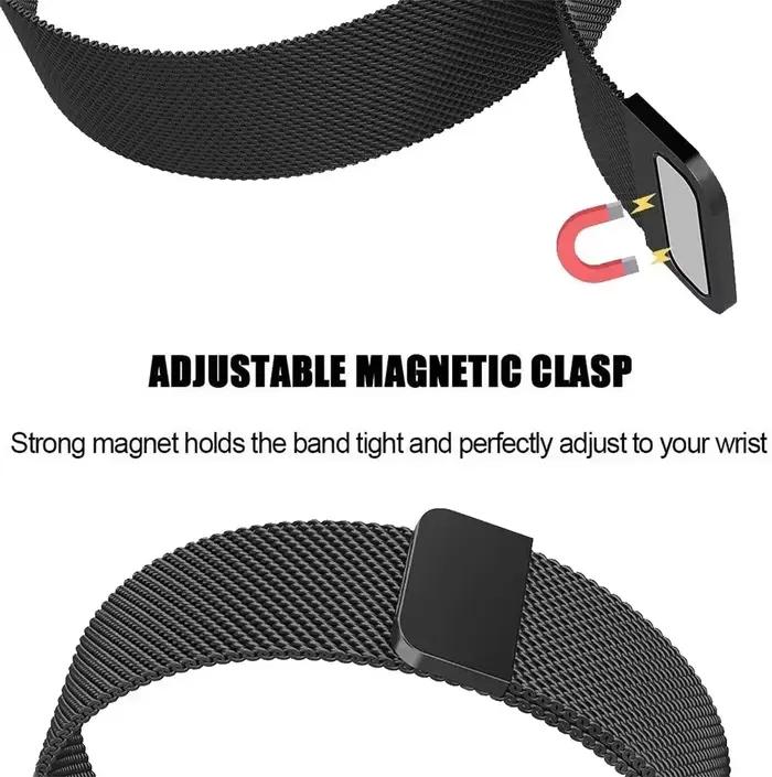 Bracelet à boucle milanaise pour Samsung Galaxy Watch, 7, 6, 5, 4, 44mm, 40mm, bande métallique magnétique, 22mm, 20mm, bracelet Galaxy Watch 4/6 Classic