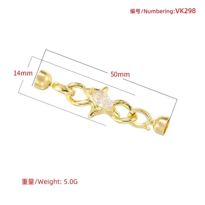 ZHUKOU accessoires de bijoux de luxe ensemble de boucles avec pierres CZ bijoux pour dames accessoires de bijoux faits à la main: VK297-VK298
