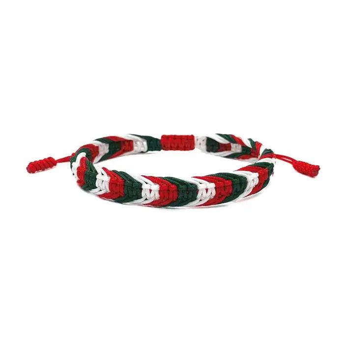 Bracelet en corde tressée multicolore pour femmes et hommes, réglable, bijoux ethniques, cadeau