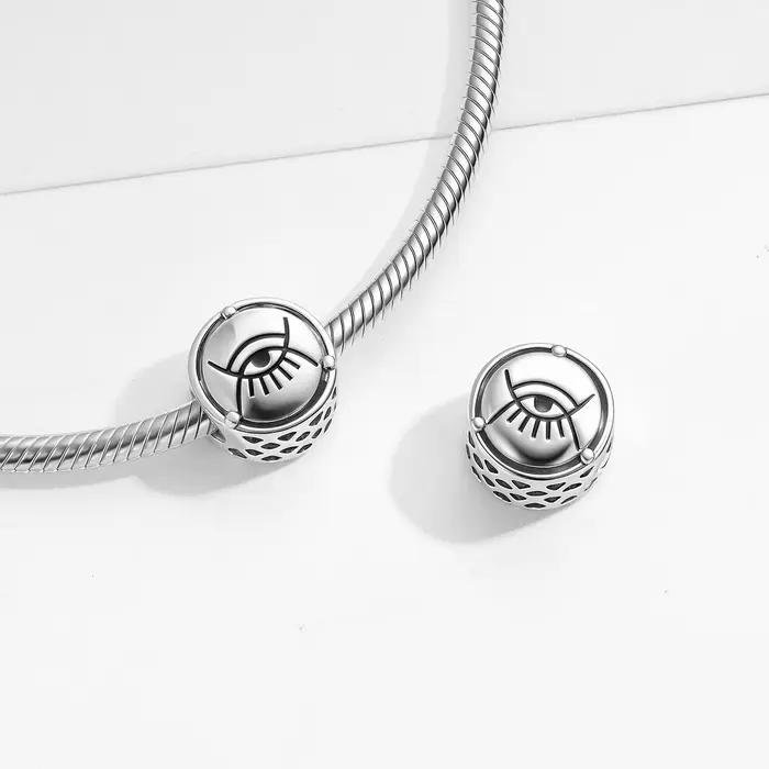 925 argent Sterling Kojo Baiden oeil de dieu symboles breloque perle bijoux cadeau ajustement Original Bracelet bijoux à bricoler soi-même accessoires