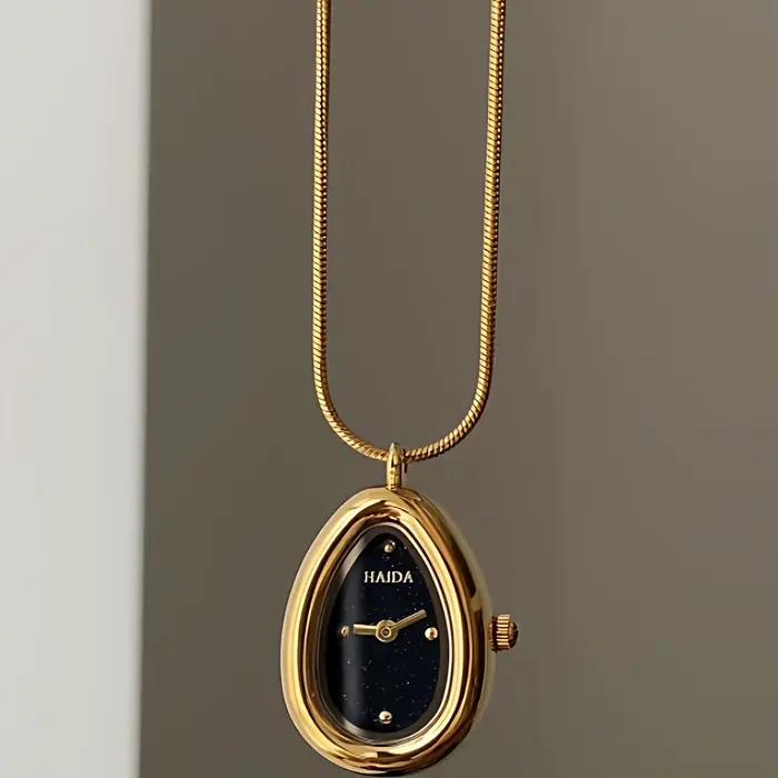 Goutte d'eau bracelet type montre lumière luxe art designer montre nouvelle qualité mode en acier inoxydable or montre cadeau pour les femmes