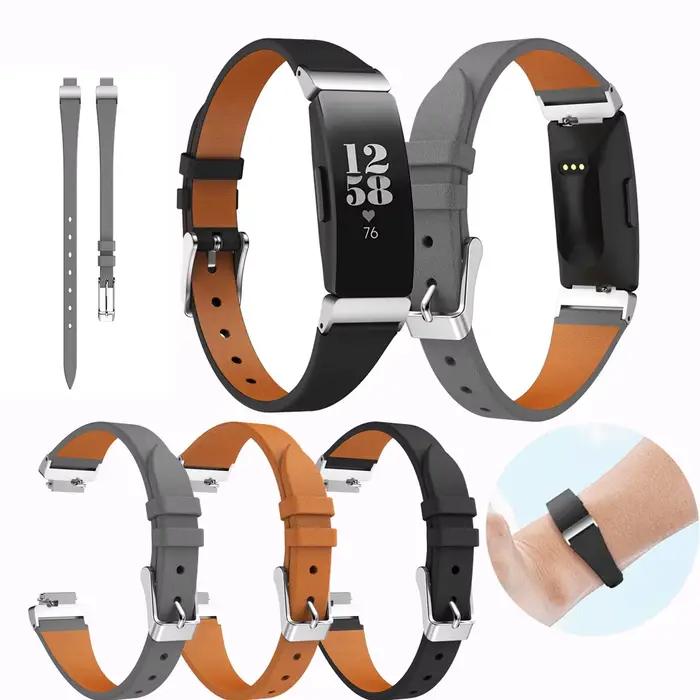 Bracelets en cuir de mode pour Fitbit Inspire/Inspire HR Bracelet de montre intelligente poignet Bracelet Bracelet de remplacement pour Fitbit Inspire
