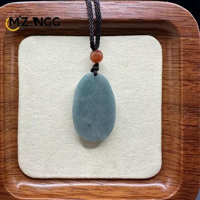 Pendentif artisanal en jadéite naturelle, Conception artistique, Sculpture exquise, breloque à la mode, collier de bijoux pour hommes et femmes