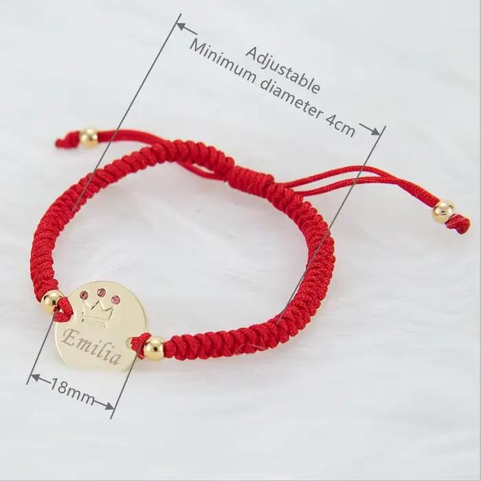 MIYOCAR Bracelet avec nom de bébé, cadeau pour bébé, plaqué or 14 carats, nom personnalisé délicat, cadeau pour nouveau-né aux enfants