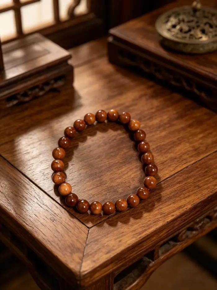 Bracelet à boucle unique en graines de Kuke polies naturelles pour hommes et femmes