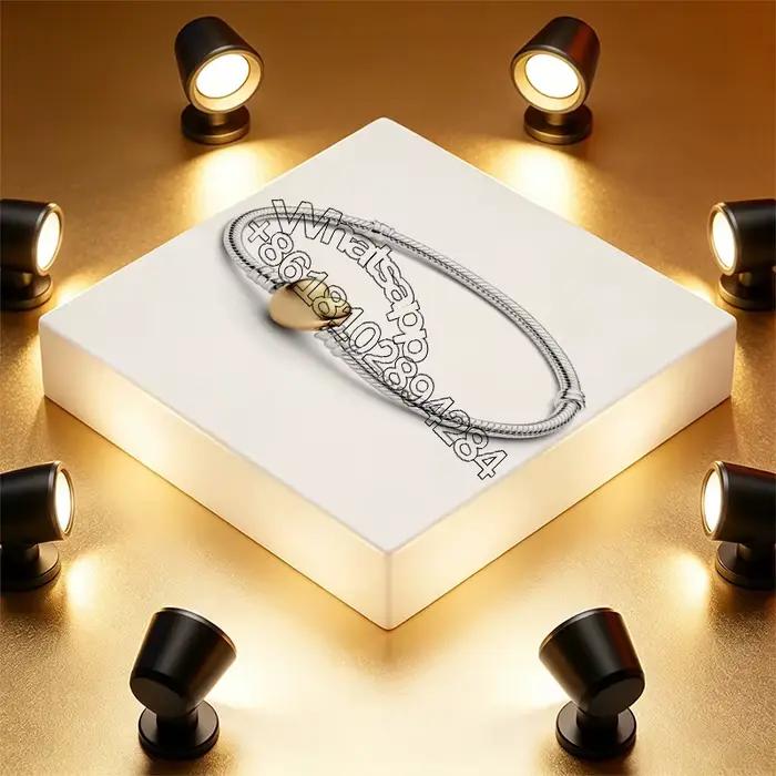 Le nouveau bracelet en argent 925 de DYAI est charmant pour les femmes. Designs en forme de cœur adaptés au bricolage, à porter au quotidien ou comme cadeaux de fête, bijoux luxueux