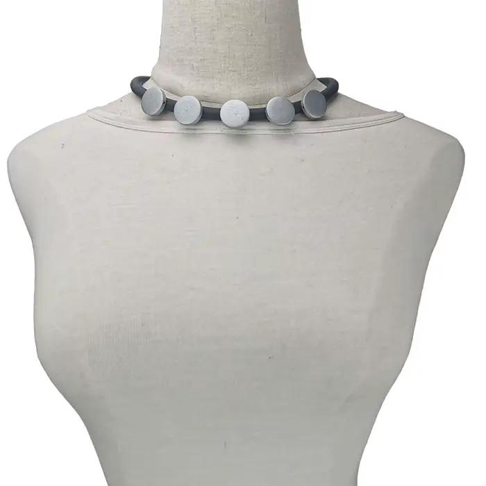 UKEBAY – collier ras du cou en bois pour femmes, Vintage, en caoutchouc, Simple, fait à la main, bijou d'amour, chaîne de fête de mariage