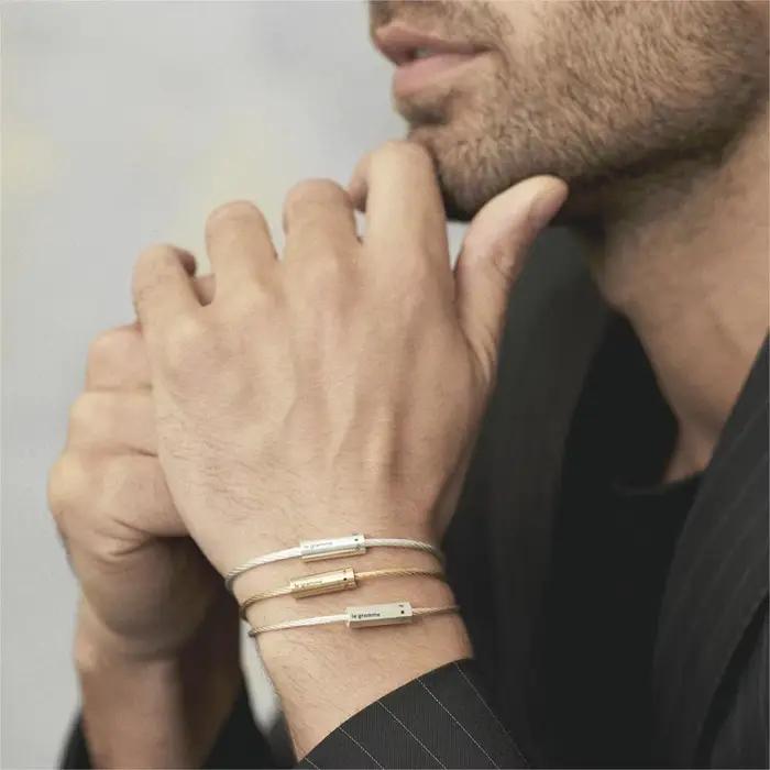 Le Gram 7g Nouveau Bracelet en Argent Sterling 925 de Haute Qualité, Bijoux Français, Bracelet Populaire pour Hommes et Femmes, Cadeau, Livraison Gratuite