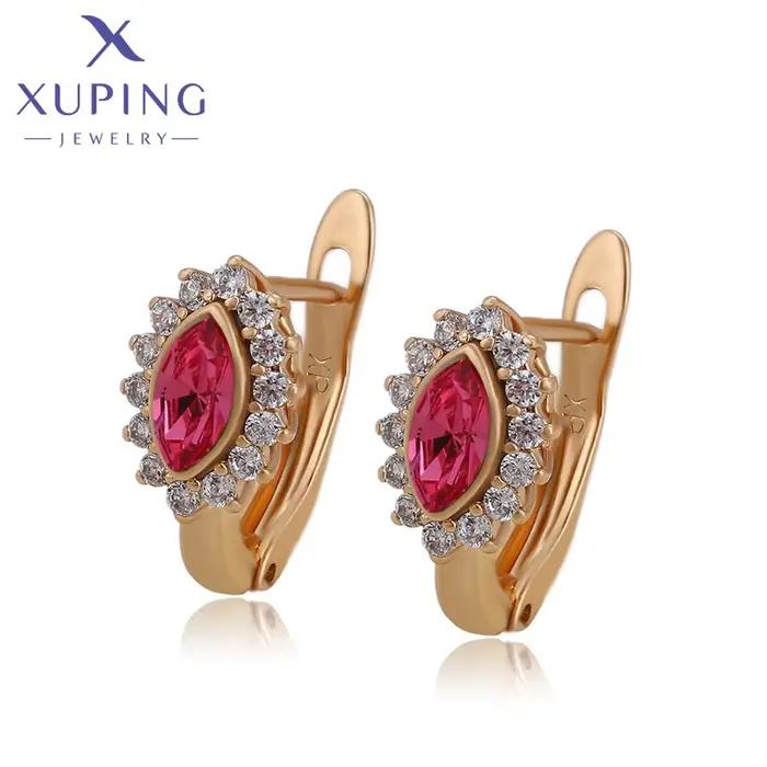 Xuping bijoux élégant mode nouveauté boucles d'oreilles en cristal pour femmes filles A 00672925