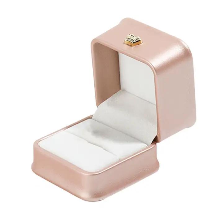 Boîte à bijoux élégante avec doublure en velours doux, boîte à matiques pour boucles d'oreilles, tai