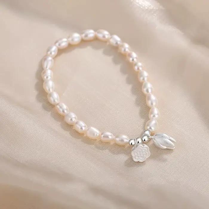 Pendentif polyvalent Bracelet de perles bijoux pour femmes élégant Style français léger luxe Bracele