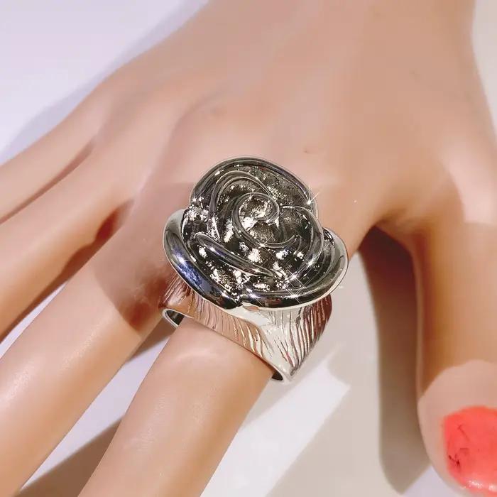 Bague Rose pour femme, accessoire de bourgeon Floral à la mode et luxueux, nouveau cadeau Rose pour