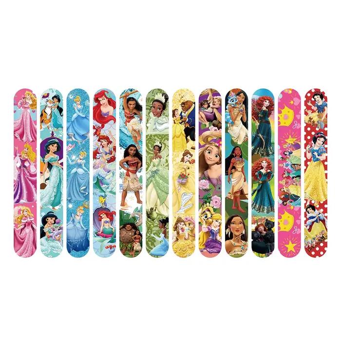 Lot de 12 bracelets claquettes série Princesse, bracelets Moana Pat Circle, cadeaux amusants pour en