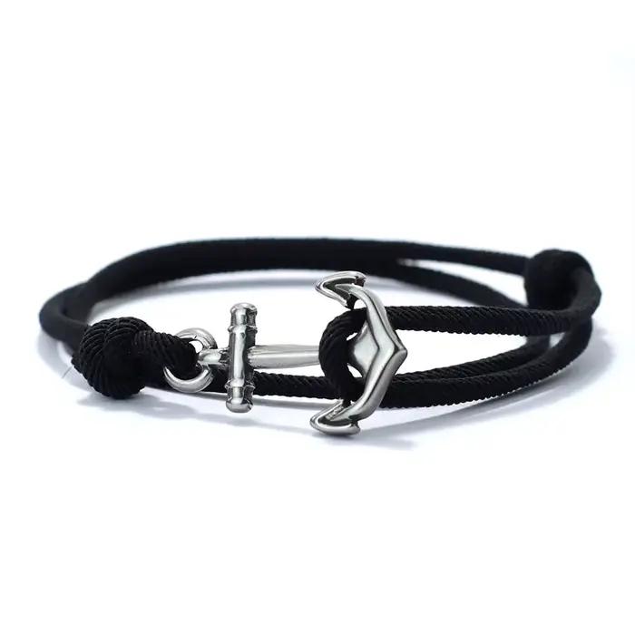Nouveau Bracelet minimaliste pour hommes, fait à la main, coulissant, réglable, nautique, 3mm, chaîn