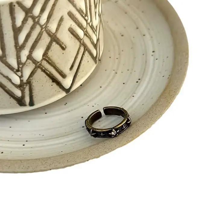 Y2K – bague rétro ouverte pour hommes et femmes, Style ancien, Hip Hop, Punk, géométrie, Couple, déc