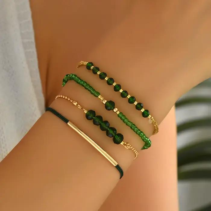 Ensemble de bracelets bohèmes multi-couches perlés pour femmes, empilables, accessoires de mode esti