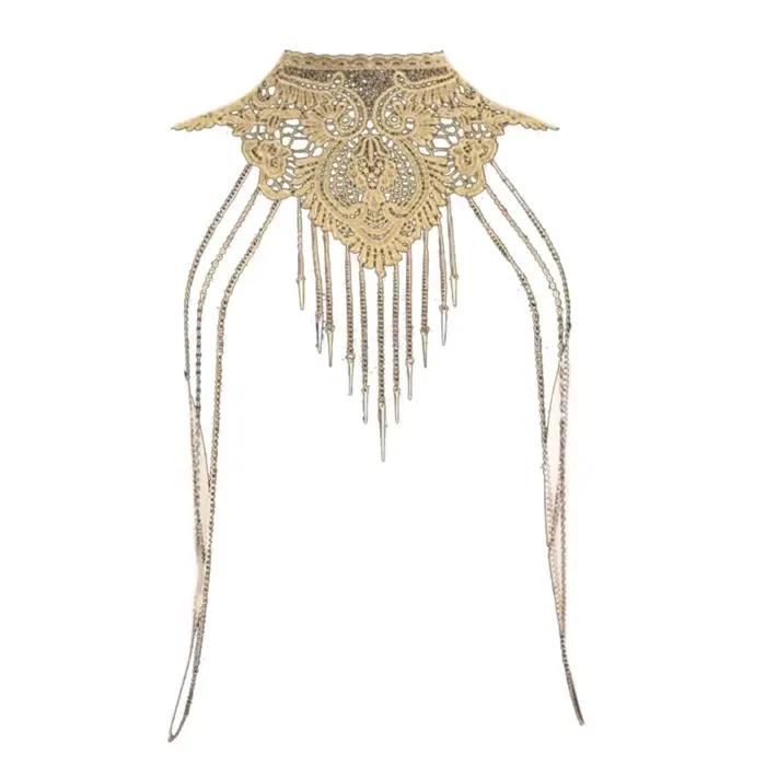 Collier Sexy pour femmes, chaîne de corps en boîte de nuit avec chaîne réglable, bijoux pour fête de