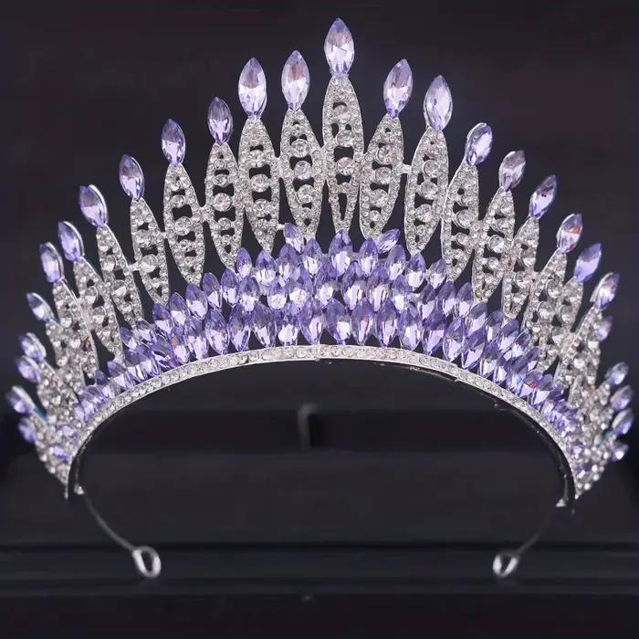 Diadèmes et couronnes en cristal baroque, diadème de bal en strass pour femmes, accessoires de cheve