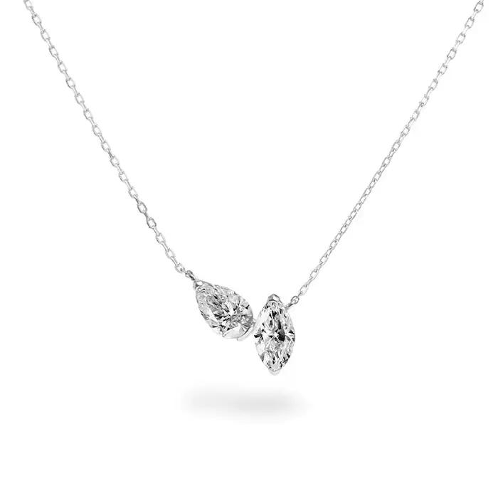 Nouveau collier Smyoue en zircon pour femme, élégant, pour mariage et anniversaire, diamant de labor