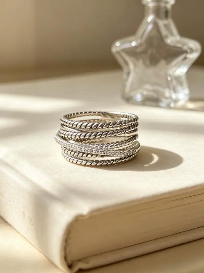Nouveau produit original DYUH 2026, bague R001-10 pour femme, bijoux de haute qualité, romantique, p