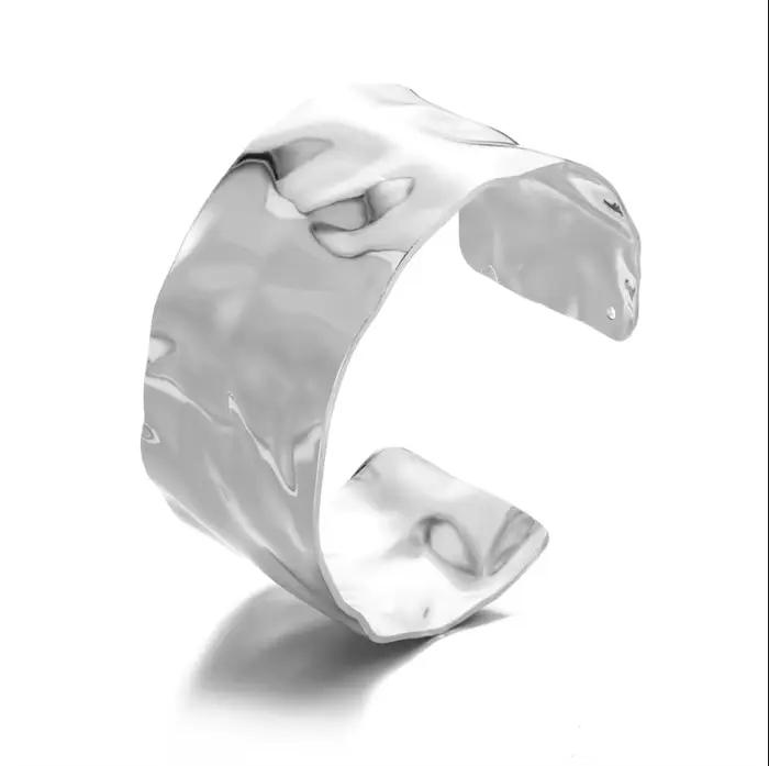 Bracelet égyptien Vintage en acier inoxydable pour femmes et hommes, couleur or, croix Ankh reine, m