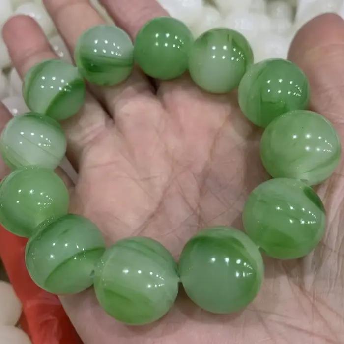 Bracelet de perles de bouddha, perles rondes, cadeau pour hommes et femmes