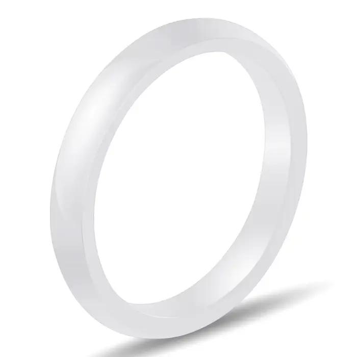Bagues en céramique pour femmes, décontractées, noir clair, blanc, Surface coupée, bijoux en céramiq