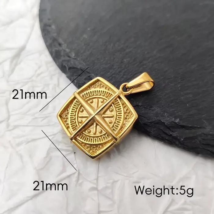Collier pendentif boussole nautique - Pendentif boussole rétro punk imperméable | Cadeau de bijoux