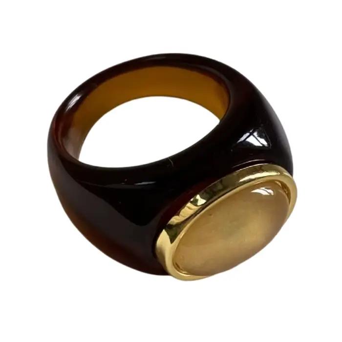 Bague en résine Unique, Texture minimaliste, étanche, bijoux inhabituels pour fête, accessoires tend