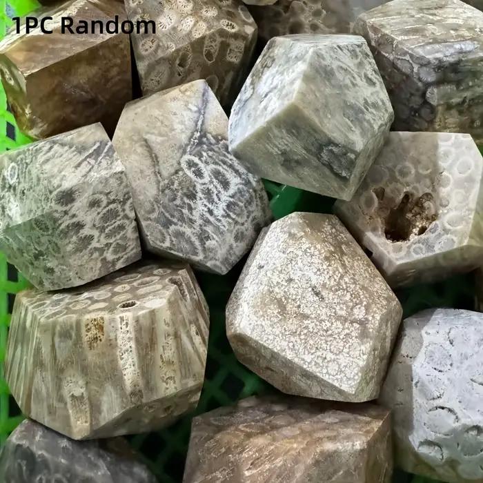 1 pièce de jade corail de haute qualité | Forme libre avec motifs uniques, forme irrégulière, parf