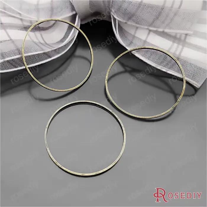 Anneau fermé rond en cuivre Antique, 20mm 25mm 30mm 40mm 50mm 80mm, vente en gros, accessoires de bijoux à bricoler soi-même (JM6439)