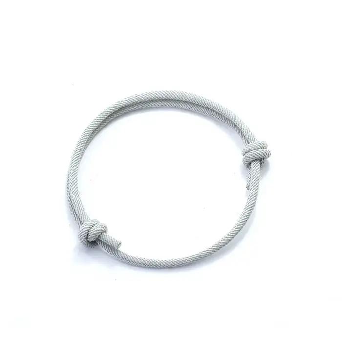 Bracelet en corde réglable fait à la main pour hommes, chaîne fine de 4mm, cadeau pour lui, fil porte-bonheur, nouvelle collection