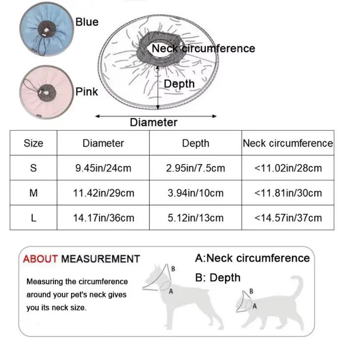Collier anti-léchage pour animaux de compagnie, collier éлизабетанский imperméable réglable pour chat, collier protecteur doux anti-morsure pour toilettage des animaux