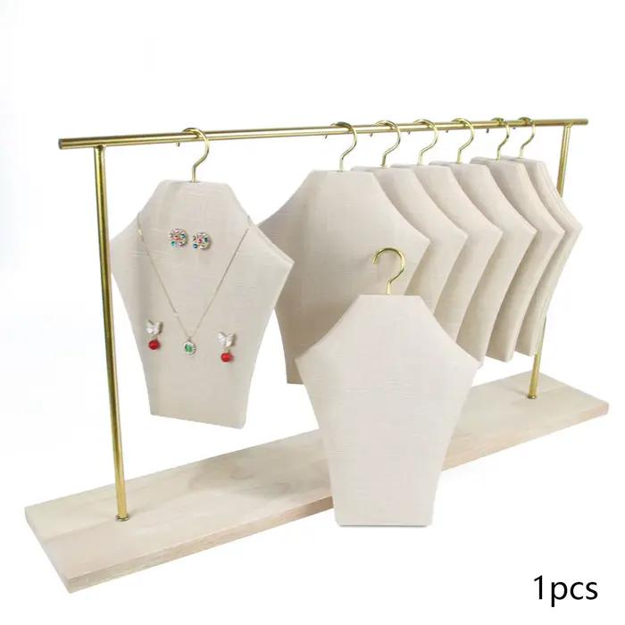 Présentoir de Colliers et Bijoux en Forme de Mannequin pour la Photographie, Organisateur de Comptoir et de Magasin