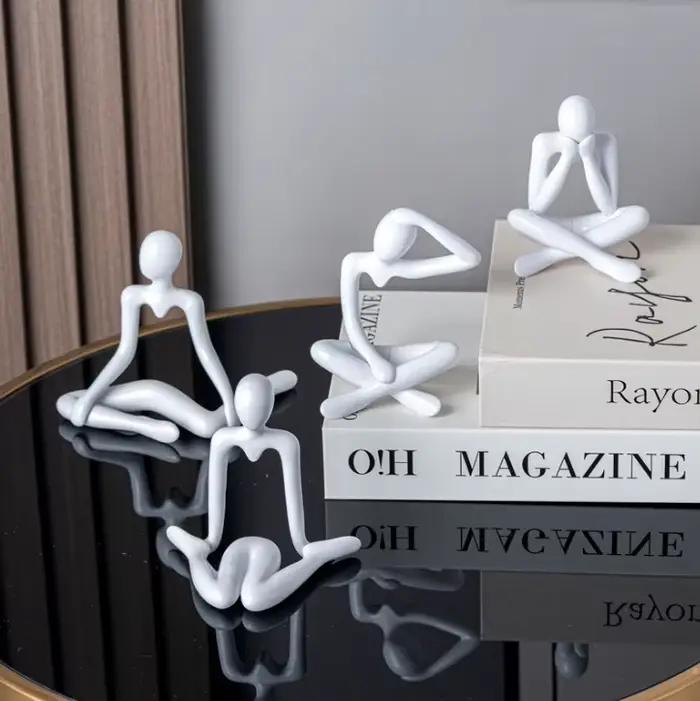 Ornement figuratif abstrait – Décoration de chambre, artisanat en plastique, petit objet décoratif créatif – Décoration artistique pour entrée/foyer